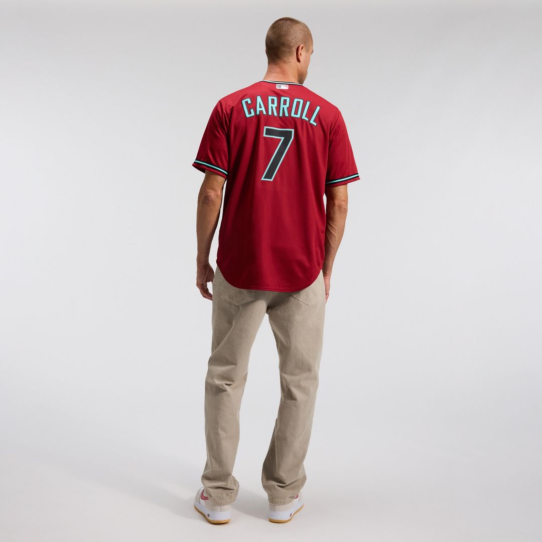Arizona Diamondbacks Corbin Carroll Nike Alternate 2 Replica Jersey - Crimson Team Jersey Sports Fan Apparel