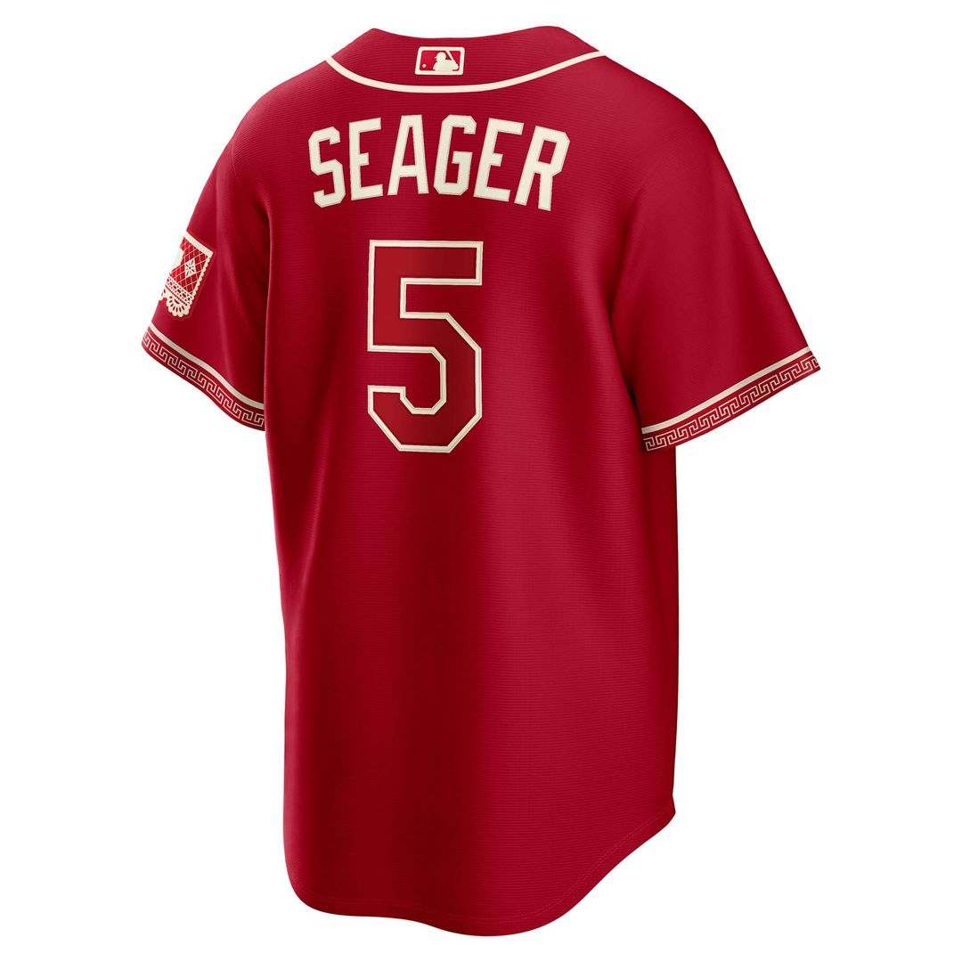 Texas Rangers Corey Seager Nike 2026 City Connect Stadium Jersey - Red Team Jersey Sports Fan Apparel