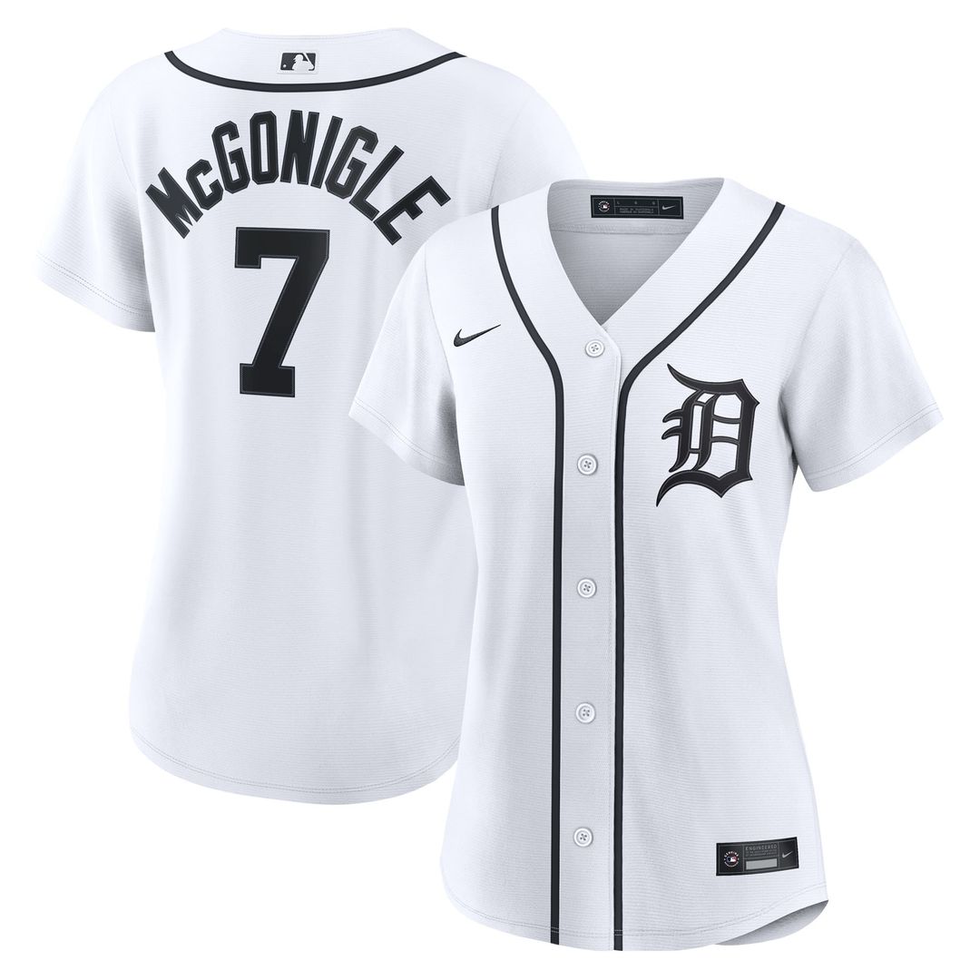 Detroit Tigers Kevin McGonigle Nike Women's Home Replica Jersey - White Team Jersey Sports Fan Apparel