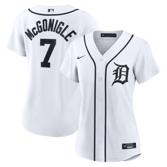 Detroit Tigers Kevin McGonigle Nike Women's Home Replica Jersey - White Team Jersey Sports Fan Apparel