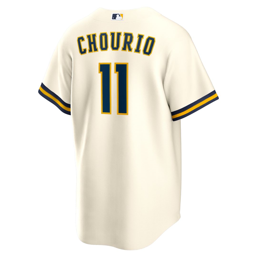 Milwaukee Brewers Jackson Chourio Nike Home Replica Jersey - Cream Team Jersey Sports Fan Apparel