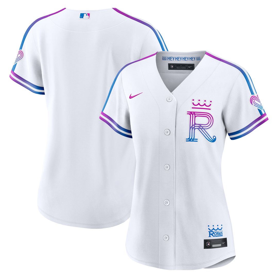 Kansas City Royals Nike Women's 2026 City Connect Stadium Jersey - White Team Jersey Sports Fan Apparel