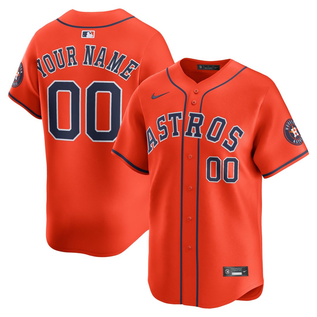 Houston Astros Nike Home Limited Custom Jersey - White Team Jersey Sports Fan Apparel