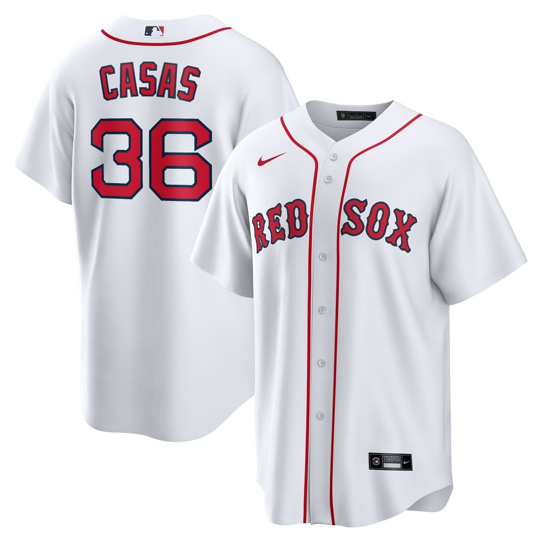 Boston Red Sox Triston Casas Nike Home Replica Jersey - White Team Jersey Sports Fan Apparel