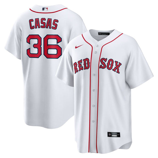 Boston Red Sox Triston Casas Nike Home Replica Jersey - White Team Jersey Sports Fan Apparel