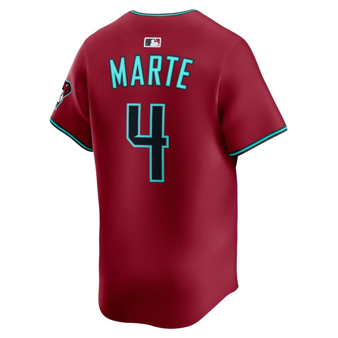 Arizona Diamondbacks Ketel Marte Nike Alternate Limited Jersey - Black Team Jersey Sports Fan Apparel
