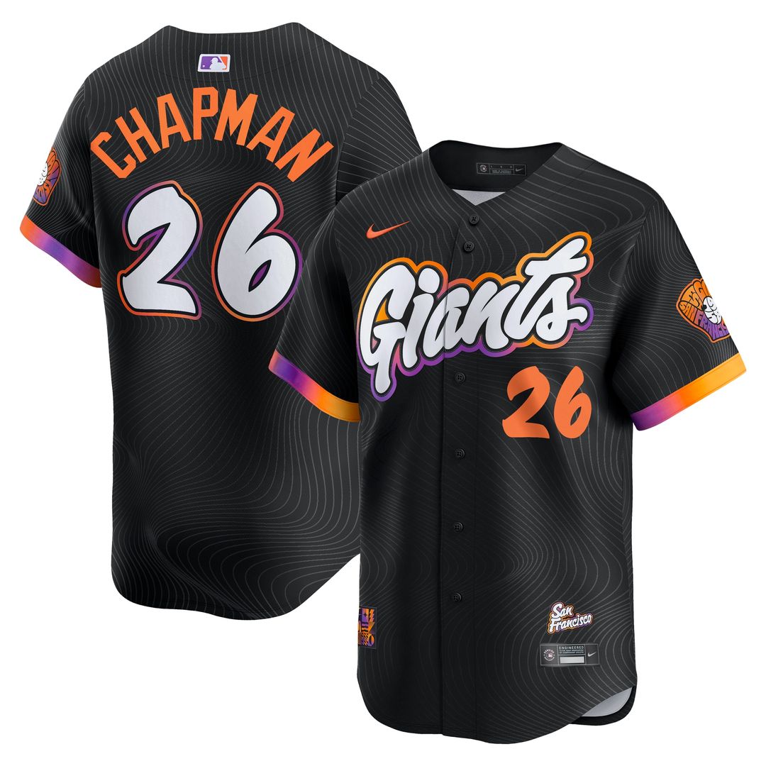 San Francisco Giants Matt Chapman Nike 2025 City Connect Limited Jersey - Anthracite Team Jersey Sports Fan Apparel