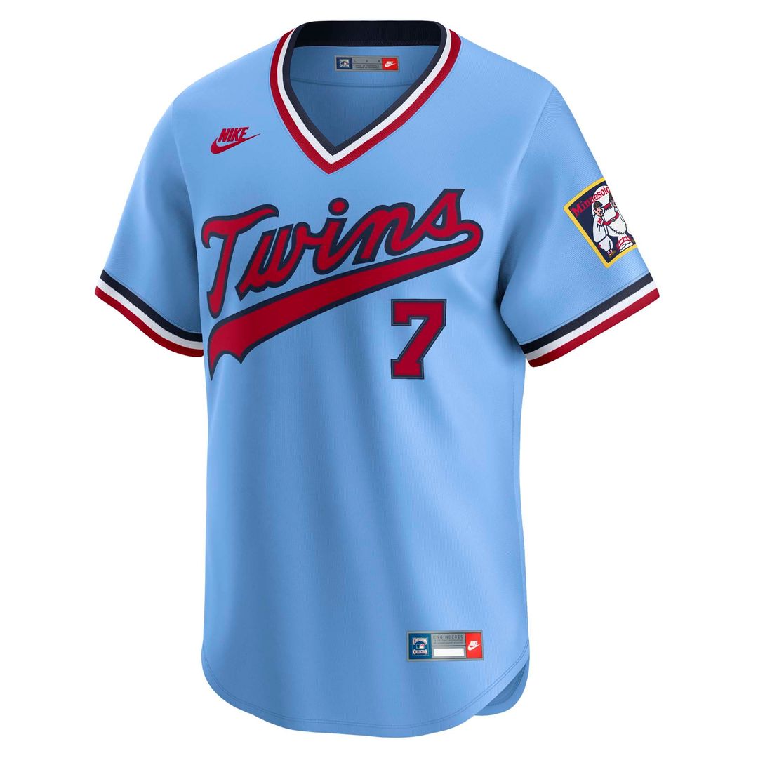 Minnesota Twins Joe Mauer Nike Throwback Cooperstown Limited Jersey - Light Blue Team Jersey Sports Fan Apparel