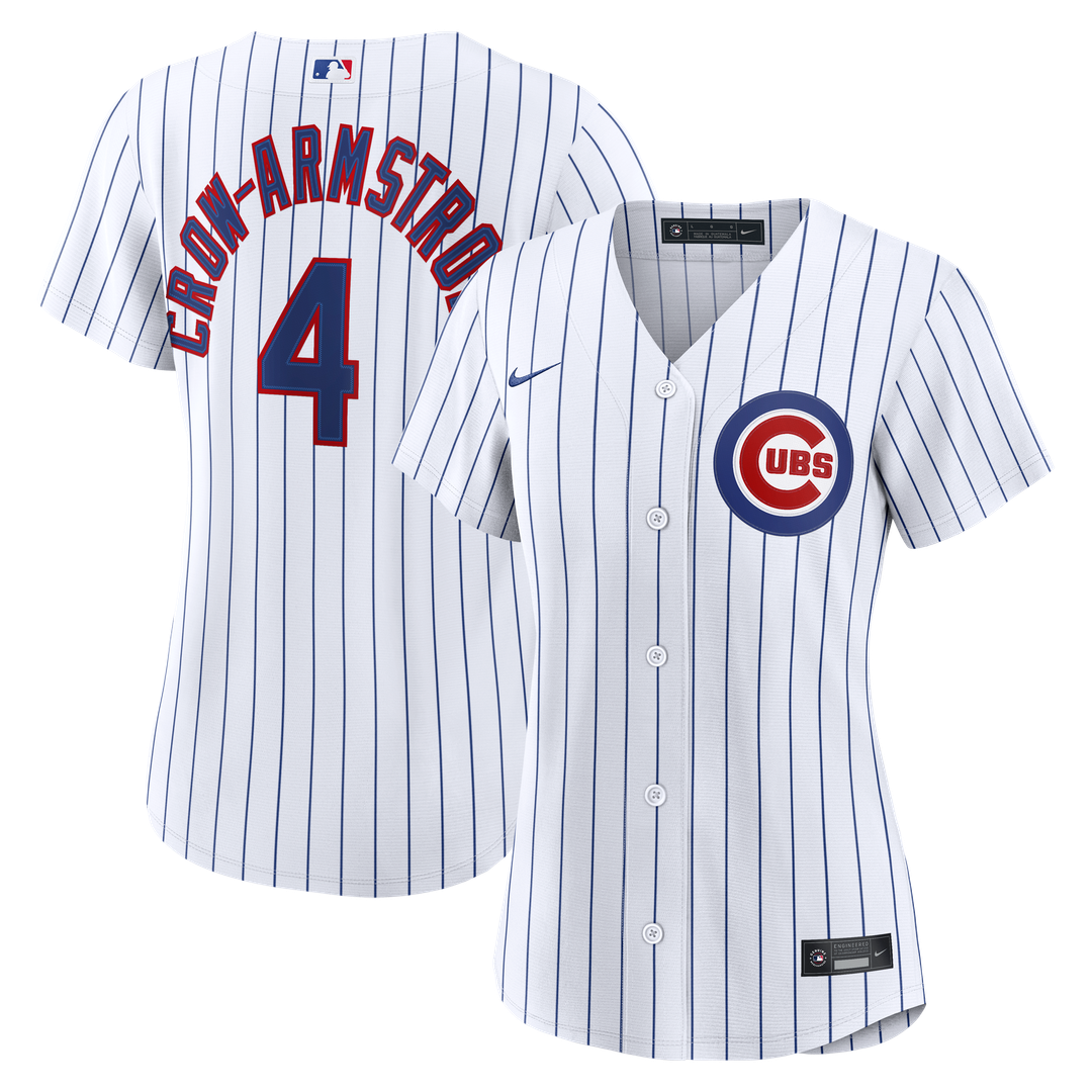 Chicago Cubs Pete Crow - Armstrong Nike Women's Home Replica Jersey - White Team Jersey Sports Fan Apparel