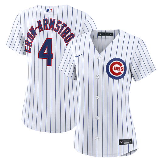 Chicago Cubs Pete Crow - Armstrong Nike Women's Home Replica Jersey - White Team Jersey Sports Fan Apparel