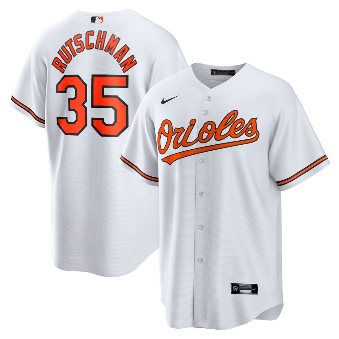 Baltimore Orioles Adley Rutschman Nike Replica Player Jersey - White Team Jersey Sports Fan Apparel