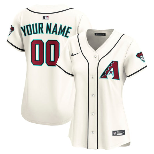 Arizona Diamondbacks Nike Women's Home Limited Custom Jersey - Cream Team Jersey Sports Fan Apparel
