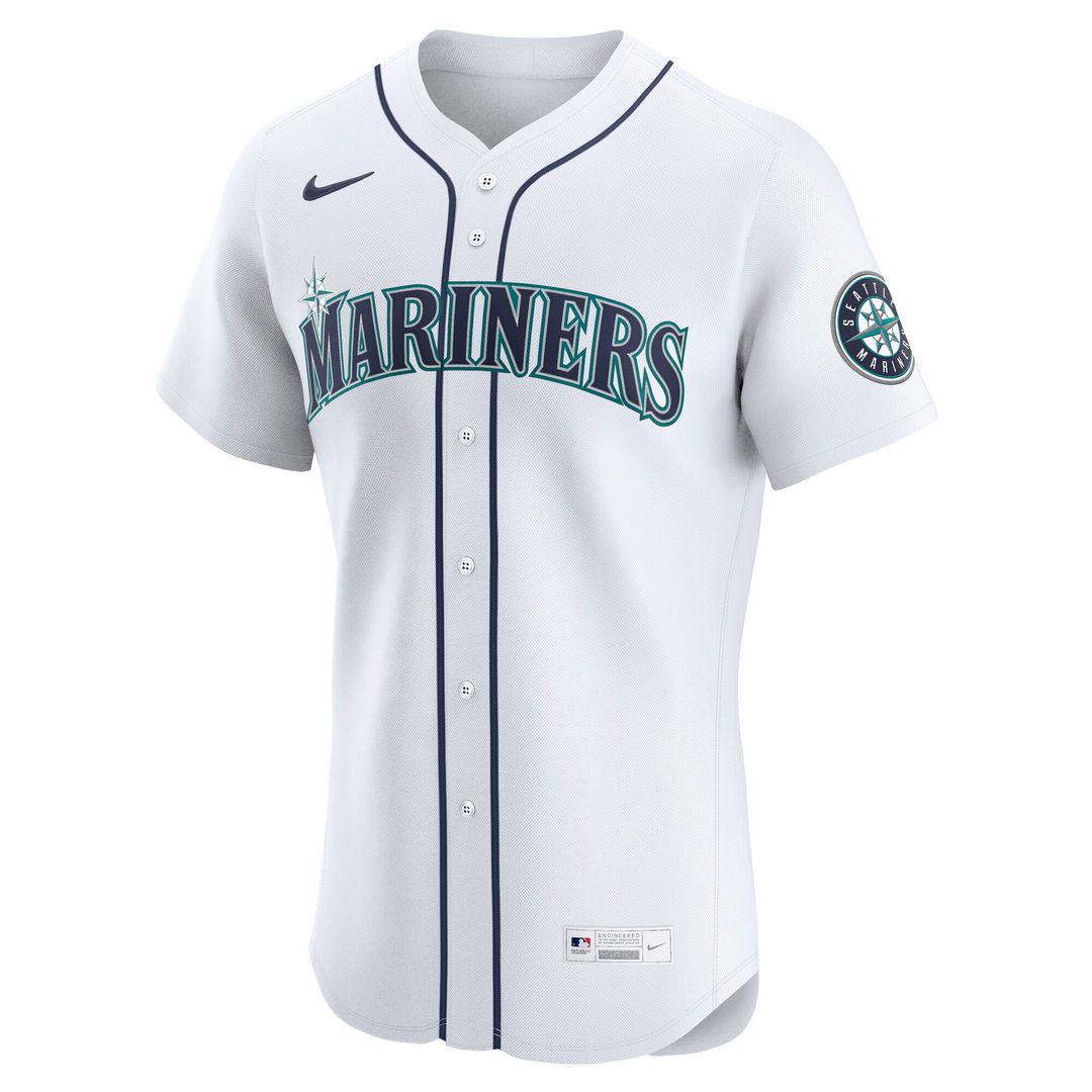 Seattle Mariners Julio Rodríguez Nike Home Elite Jersey - White Team Jersey Sports Fan Apparel