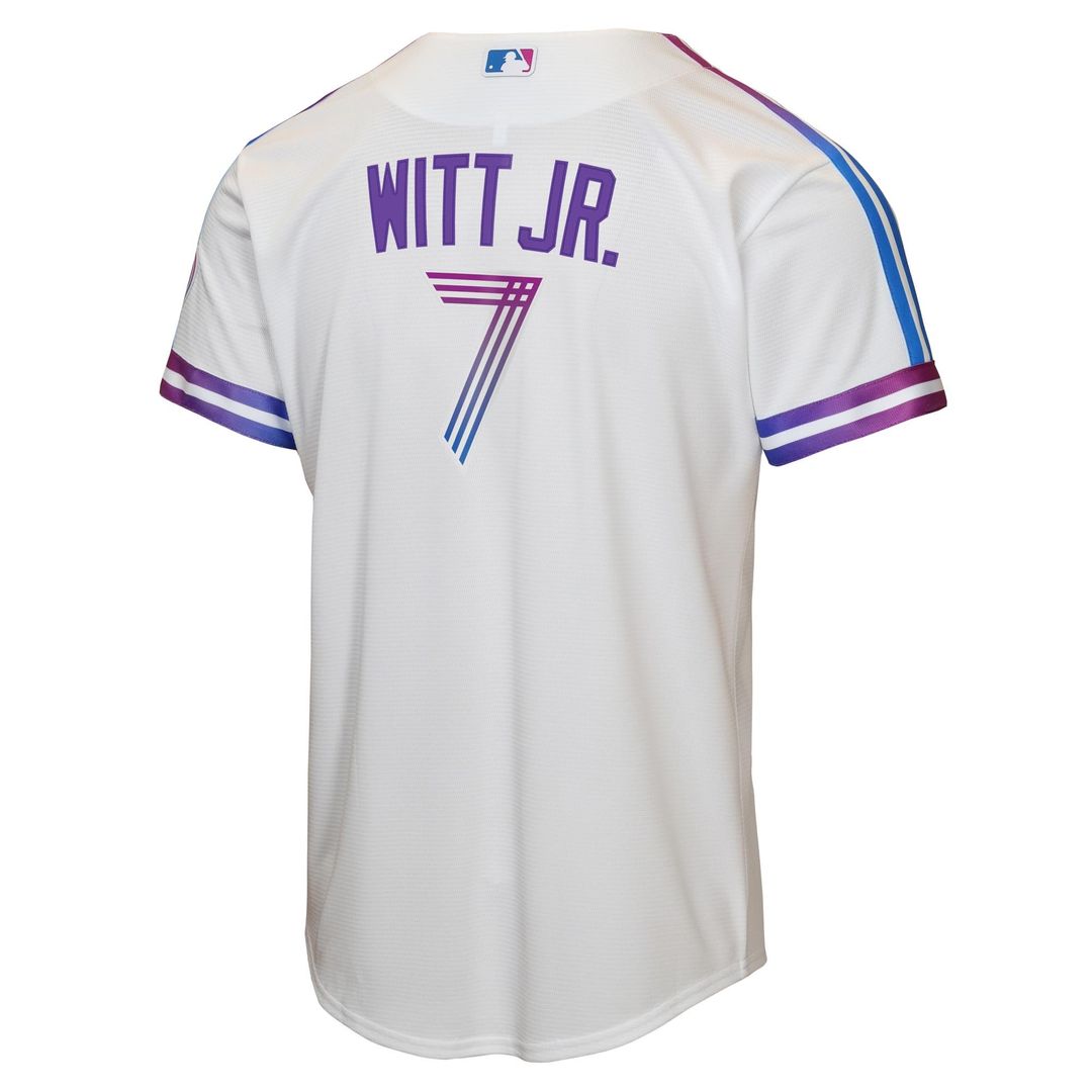 Kansas City Royals Bobby Witt Jr. Nike Youth 2026 City Connect Stadium Jersey - White Team Jersey Sports Fan Apparel