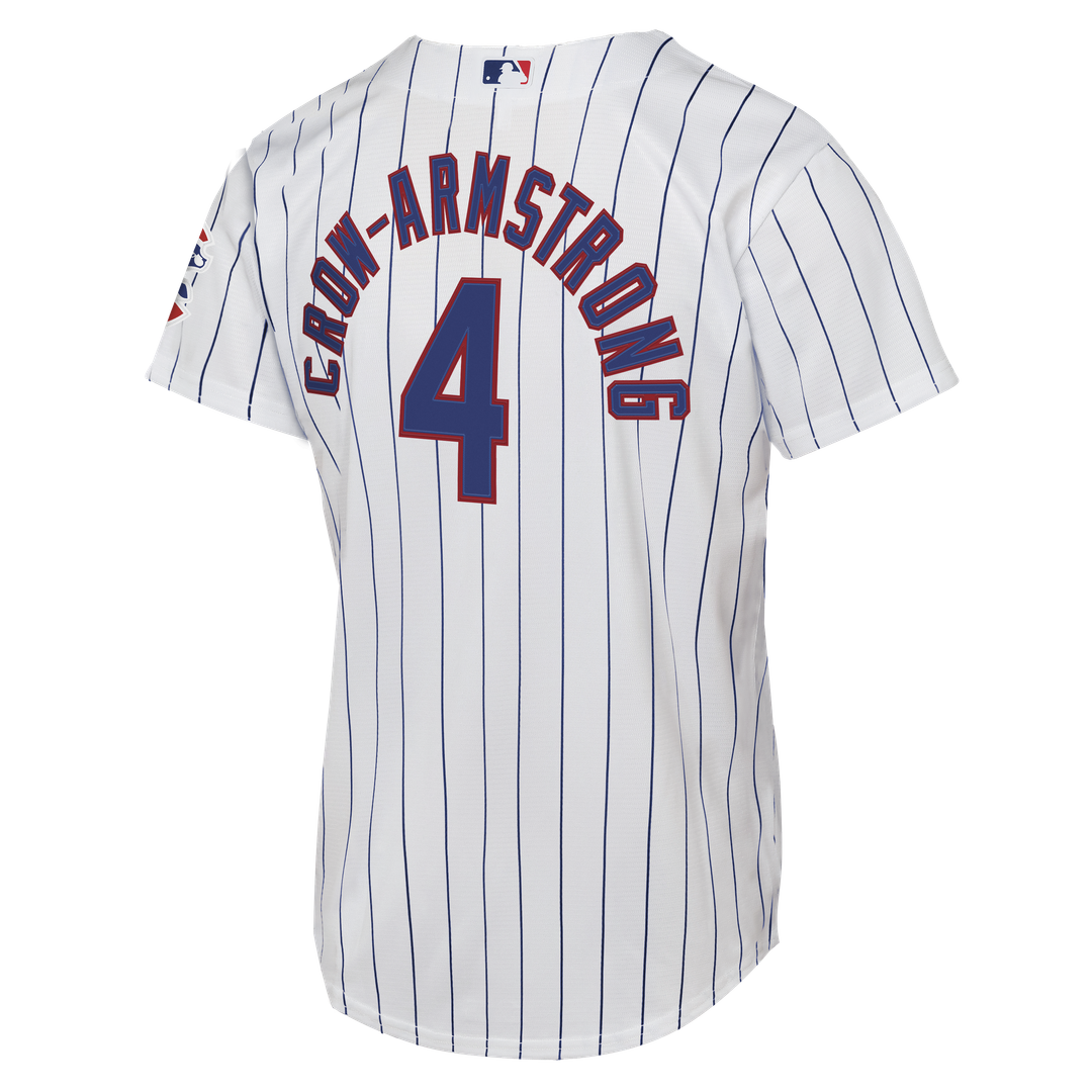 Chicago Cubs Pete Crow - Armstrong Nike Youth Home Stadium Jersey - White Team Jersey Sports Fan Apparel