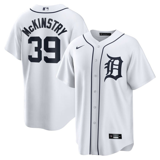 Detroit Tigers Zach McKinstry Nike Home Replica Jersey - White Team Jersey Sports Fan Apparel