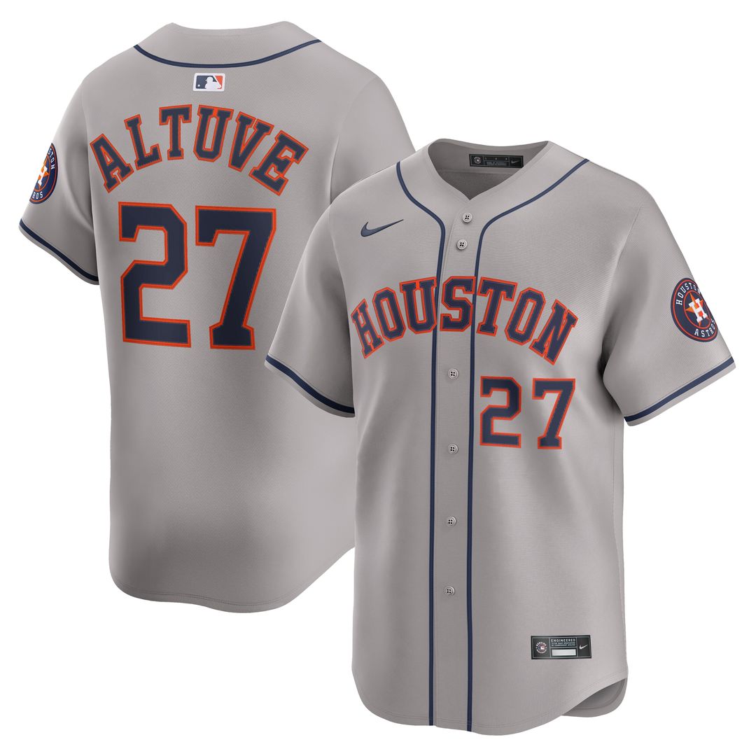 Houston Astros Jose Altuve Nike Road Limited Player Jersey - Gray Team Jersey Sports Fan Apparel