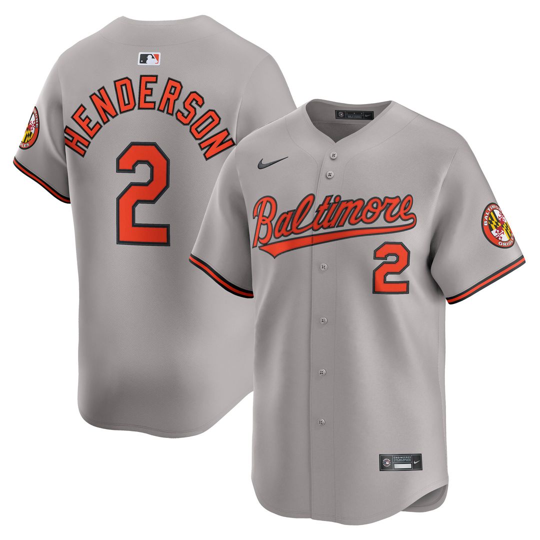 Baltimore Orioles Gunnar Henderson Nike Road Limited Player Jersey - Gray Team Jersey Sports Fan Apparel
