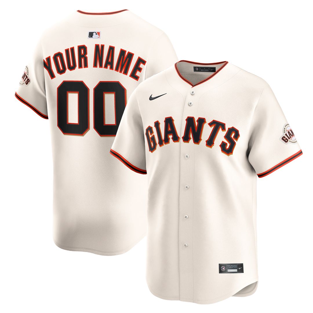 San Francisco Giants Nike Home Limited Custom Jersey - Cream Team Jersey Sports Fan Apparel