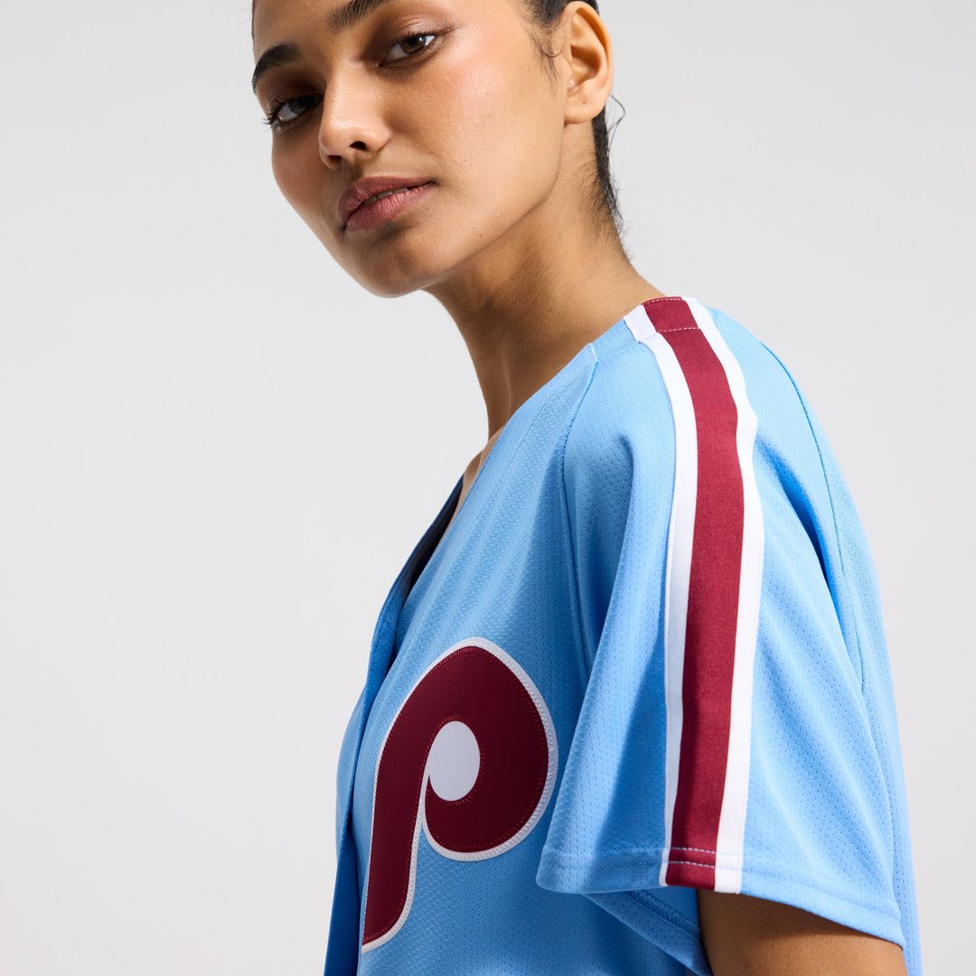 Philadelphia Phillies Nike Women's Alternate Limited Jersey - Light Blue Team Jersey Sports Fan Apparel