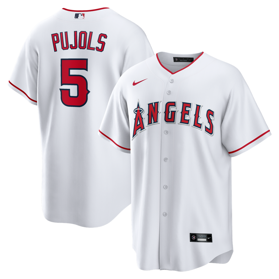 Los Angeles Angels Albert Pujols Nike Home Retired Player Replica Jersey - White Team Jersey Sports Fan Apparel