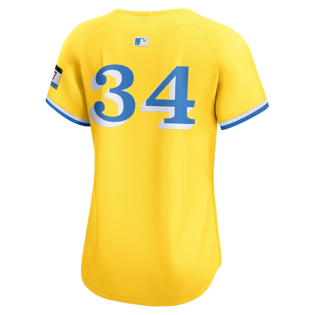 Boston Red Sox David Ortiz Nike Women's City Connect Retired Player Jersey - Gold Team Jersey Sports Fan Apparel