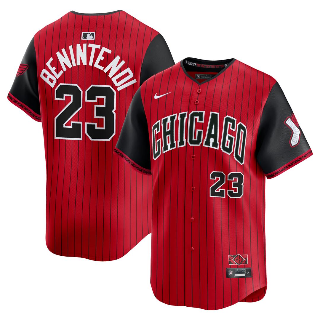 Chicago White Sox Andrew Benintendi Nike 2025 City Connect Limited Player Jersey - Red/Black Team Jersey Sports Fan Apparel