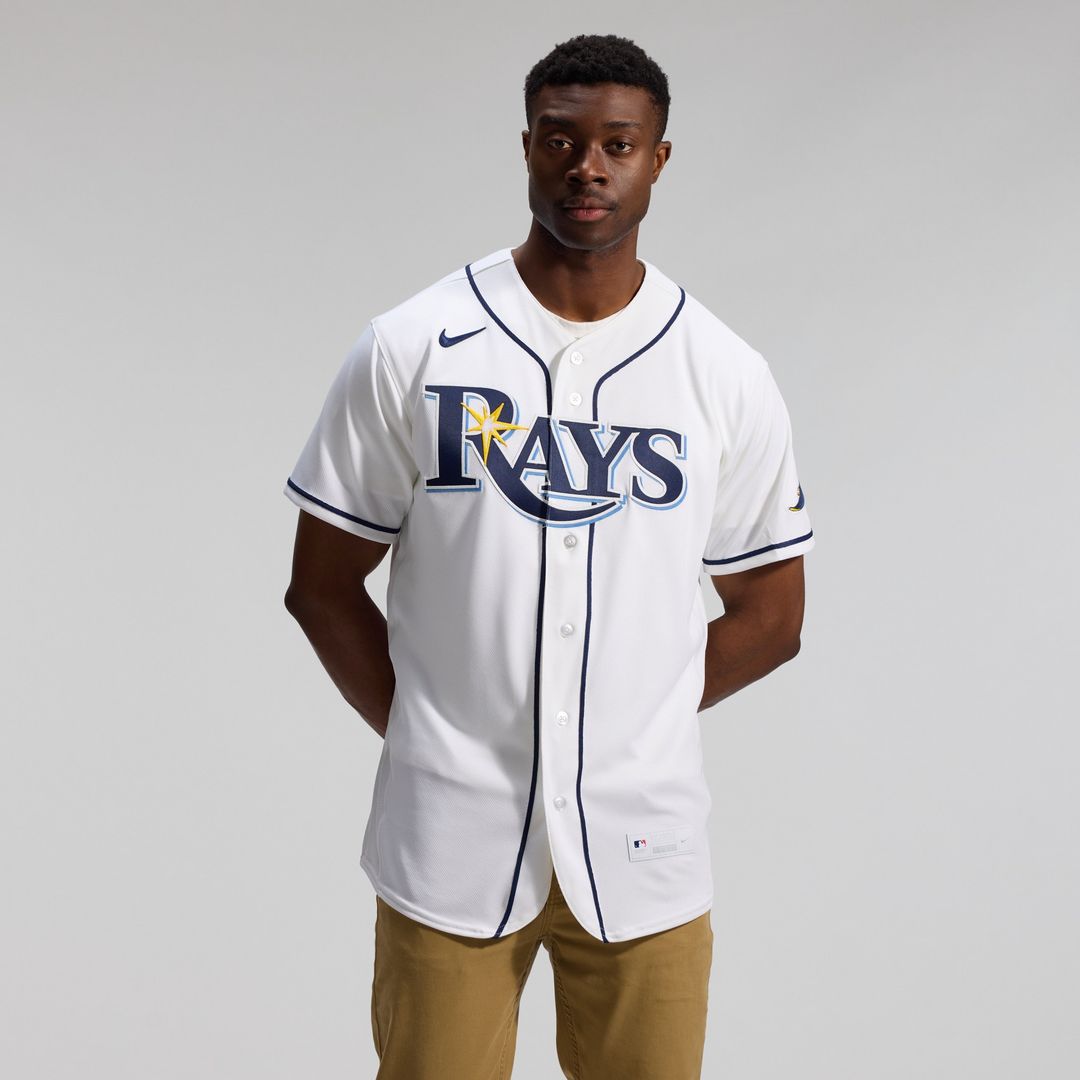 Tampa Bay Rays Nike Home Authentic Jersey - White Team Jersey Sports Fan Apparel