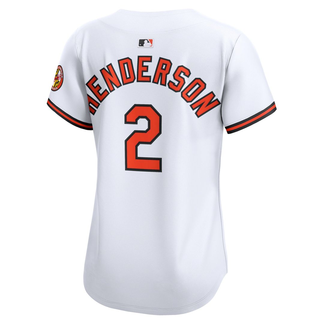 Baltimore Orioles Gunnar Henderson Nike Women's Home Limited Player Jersey - White Team Jersey Sports Fan Apparel