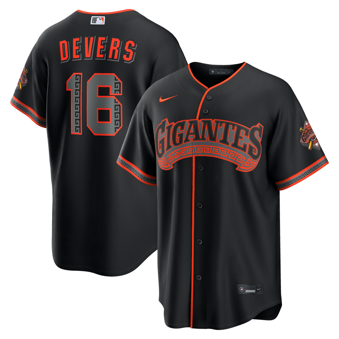 San Francisco Giants Rafael Devers Nike Alternate Stadium Jersey - Black Team Jersey Sports Fan Apparel