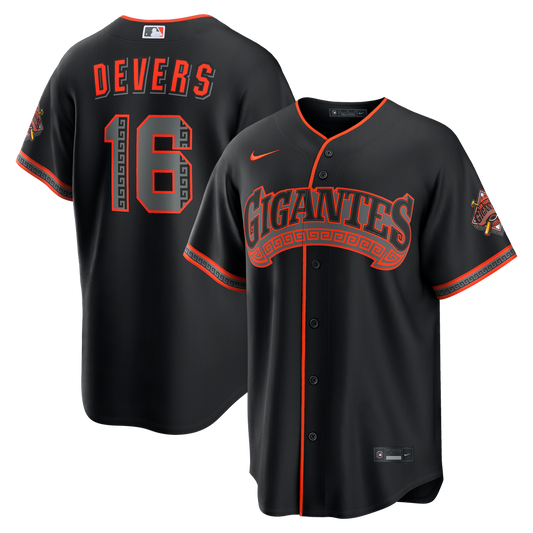 San Francisco Giants Rafael Devers Nike Alternate Stadium Jersey - Black Team Jersey Sports Fan Apparel