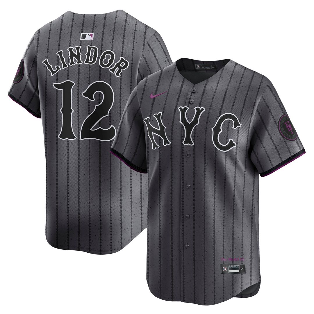 New York Mets Francisco Lindor Nike City Connect Limited Jersey - Gray Team Jersey Sports Fan Apparel