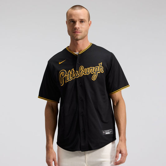 Pittsburgh Pirates Nike Alternate Replica Team Jersey - Black Team Jersey Sports Fan Apparel