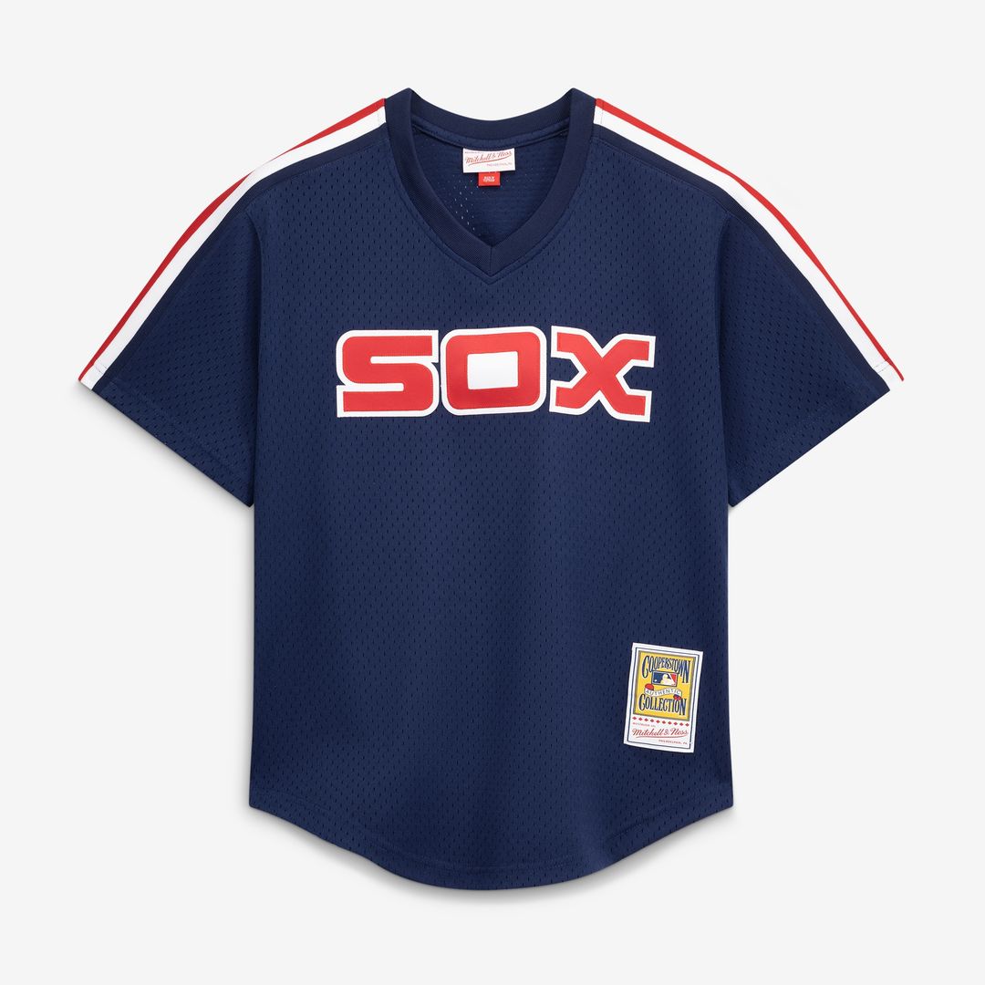 Chicago White Sox Carlton Fisk Mitchell & Ness Authentic Batting Practice Jersey - White Team Jersey Sports Fan Apparel