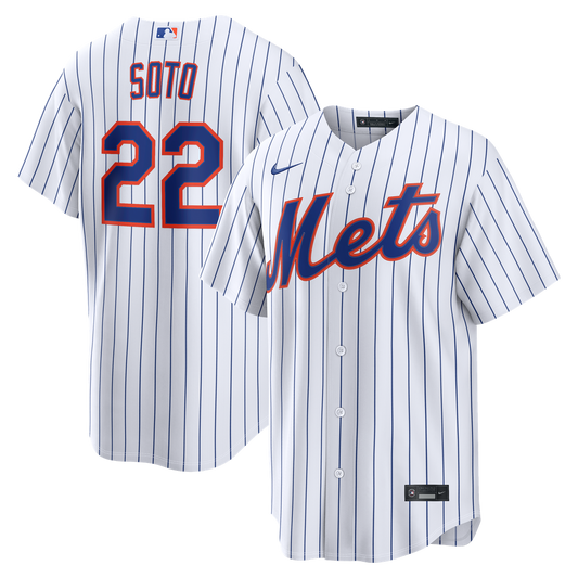 New York Mets Juan Soto Nike Home Replica Jersey - White Team Jersey Sports Fan Apparel