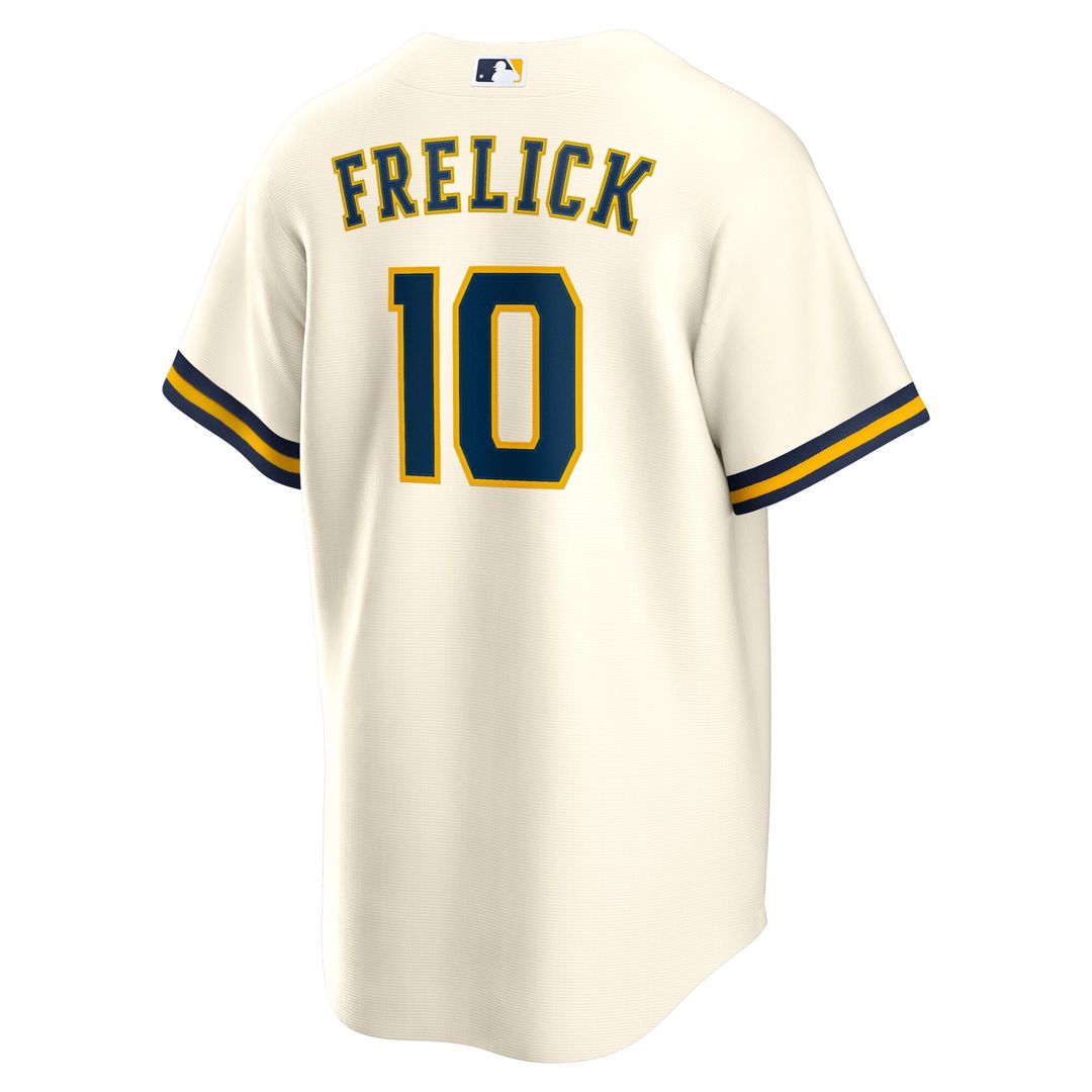 Milwaukee Brewers Sal Frelick Nike Home Replica Player Jersey - Cream Team Jersey Sports Fan Apparel