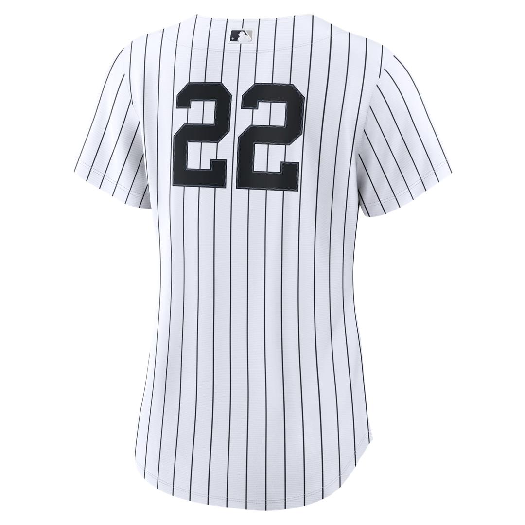 New York Yankees Ben Rice Nike Women's Home Replica Jersey - White Team Jersey Sports Fan Apparel
