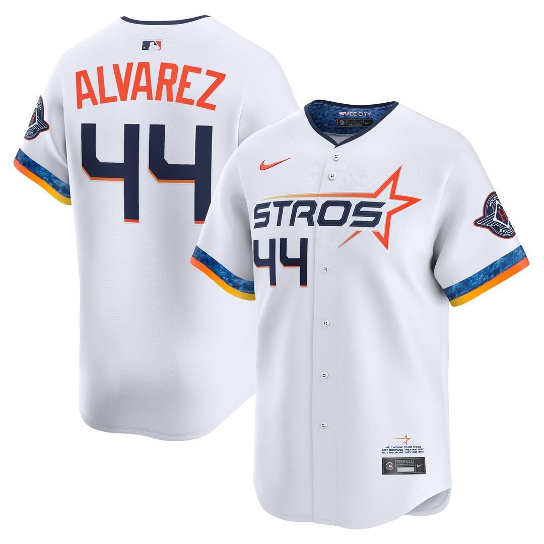 Houston Astros Yordan Alvarez Nike 2025 City Connect Limited Player Jersey - White Team Jersey Sports Fan Apparel