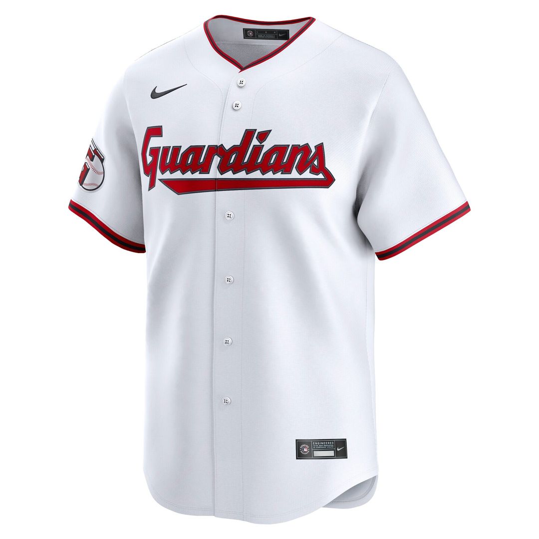 Cleveland Guardians Bo Naylor Nike Home Limited Player Jersey - White Team Jersey Sports Fan Apparel
