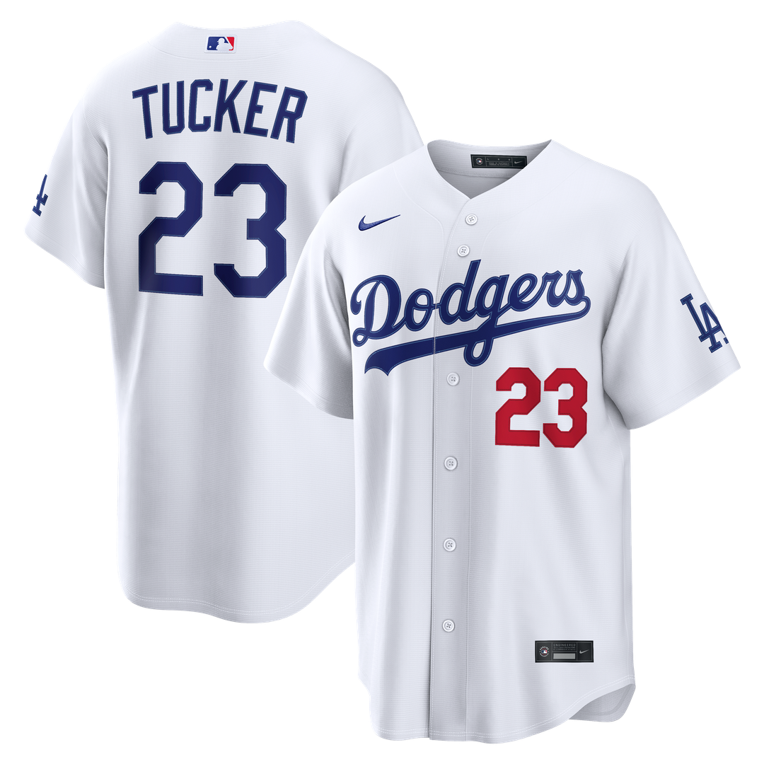 Los Angeles Dodgers Kyle Tucker Nike Home Stadium Jersey - White Team Jersey Sports Fan Apparel