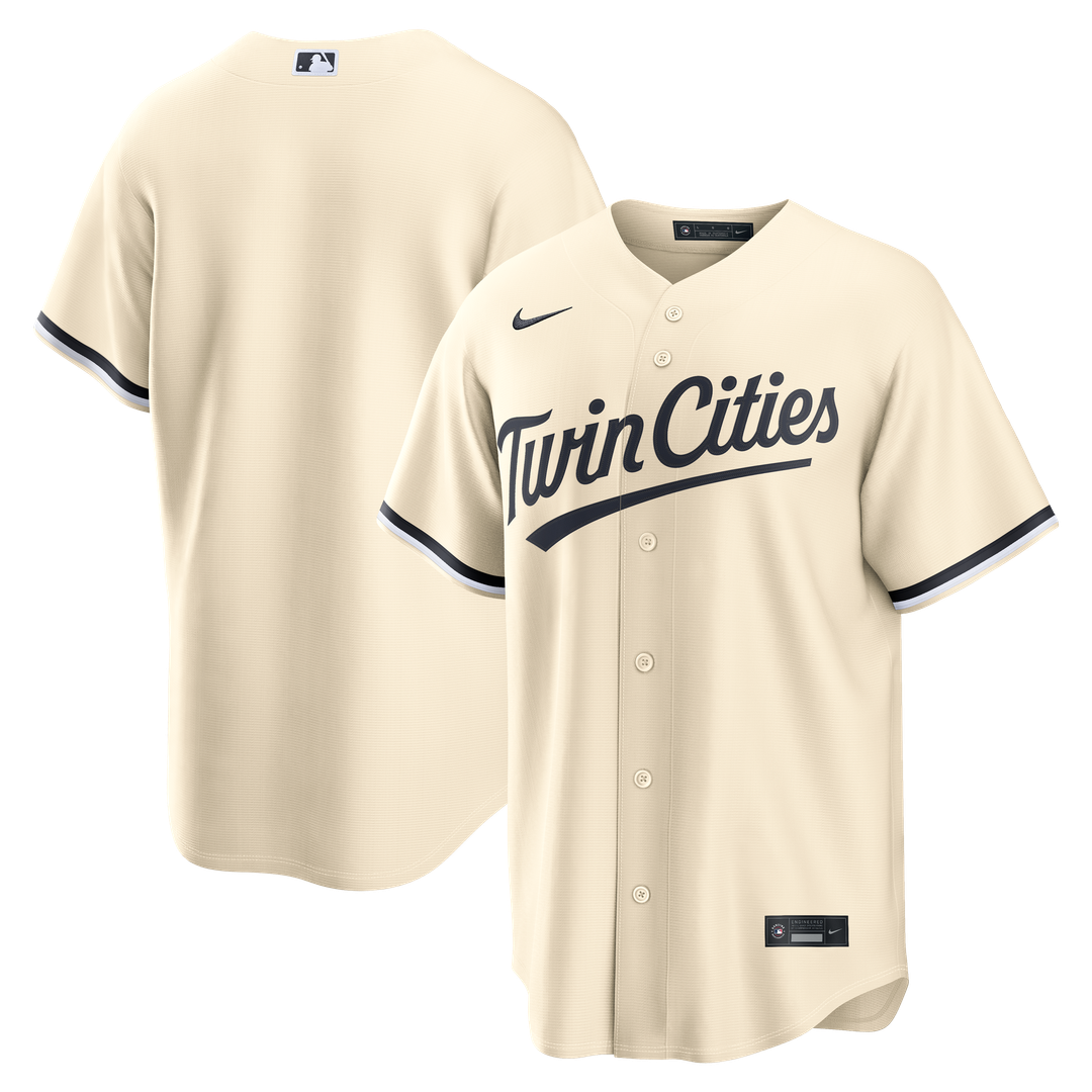Minnesota Twins Nike Alternate Replica Jersey - Cream Team Jersey Sports Fan Apparel