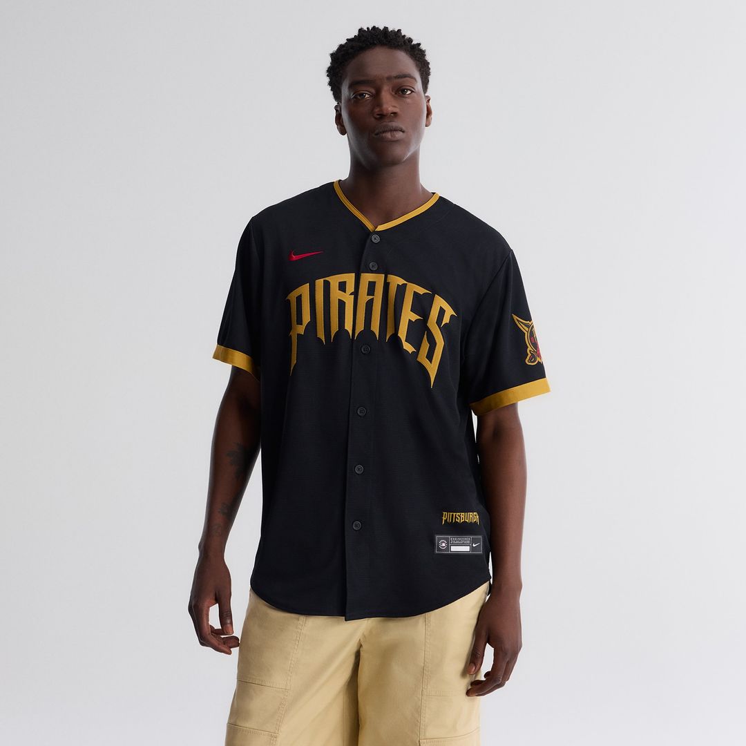 Pittsburgh Pirates Oneil Cruz Nike 2026 City Connect Stadium Jersey - Black Team Jersey Sports Fan Apparel