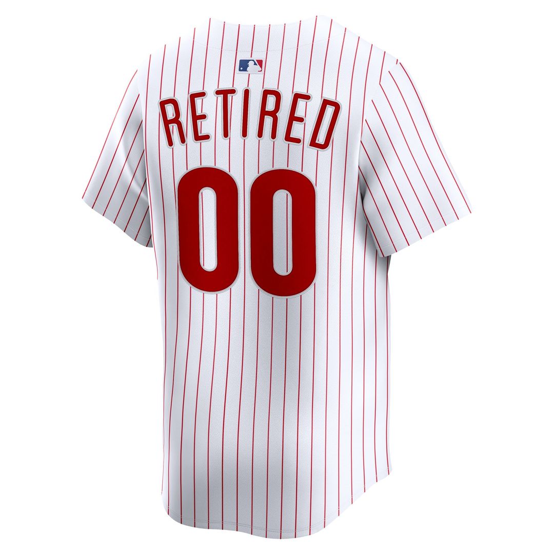 Philadelphia Phillies Nike Home Limited Pick - A - Player Retired Roster Jersey - White Team Jersey Sports Fan Apparel