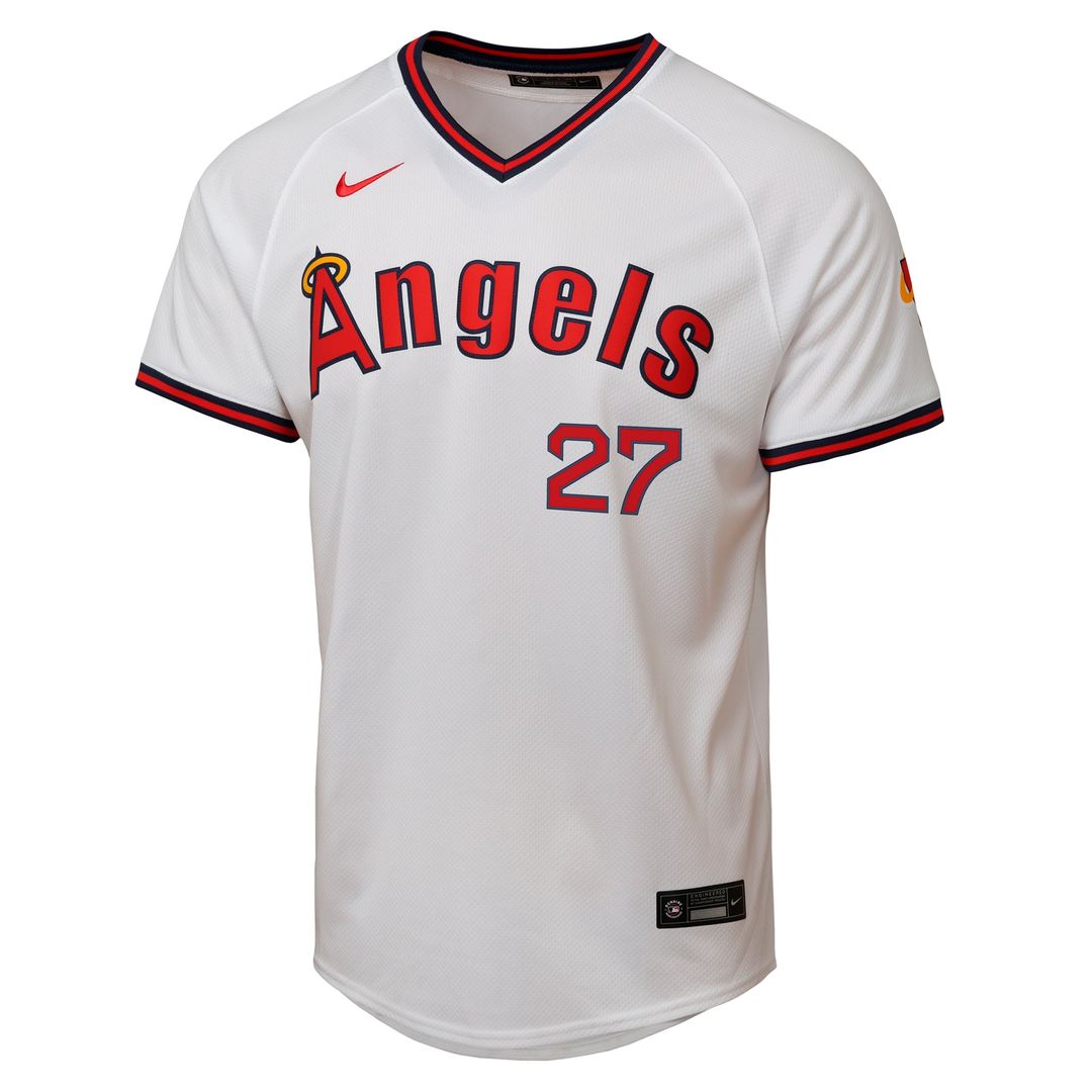 Los Angeles Angels Mike Trout Nike Youth Alternate 2 Limited Player Jersey - White Team Jersey Sports Fan Apparel