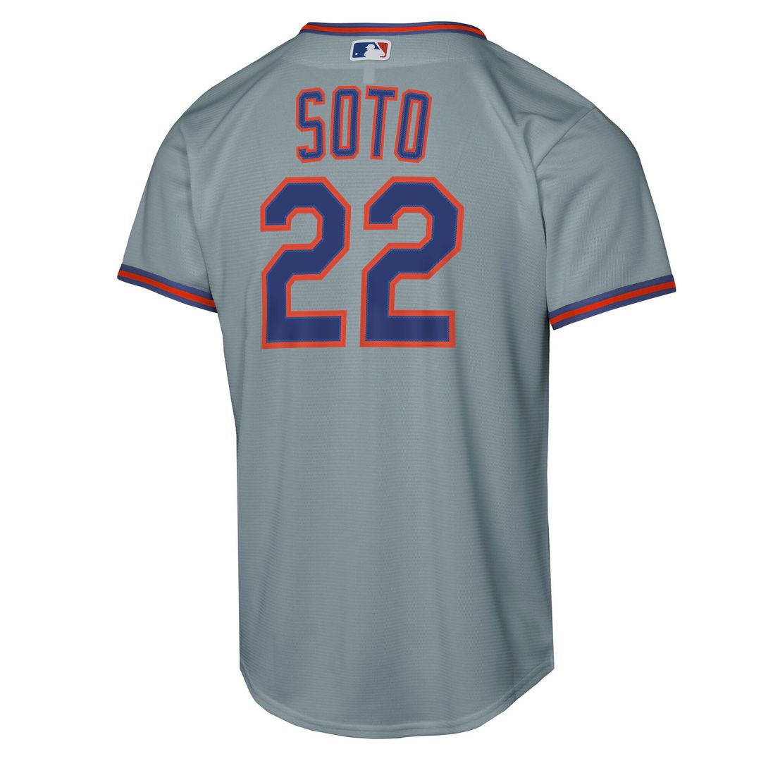 New York Mets Juan Soto Nike Youth Road Replica Jersey - Gray Team Jersey Sports Fan Apparel