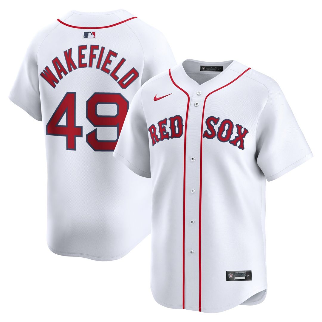 Boston Red Sox Tim Wakefield Nike Home Limited Player Jersey - White Team Jersey Sports Fan Apparel