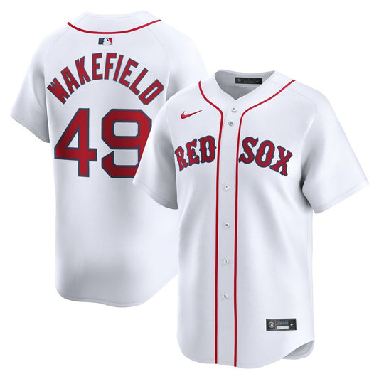 Boston Red Sox Tim Wakefield Nike Home Limited Player Jersey - White Team Jersey Sports Fan Apparel