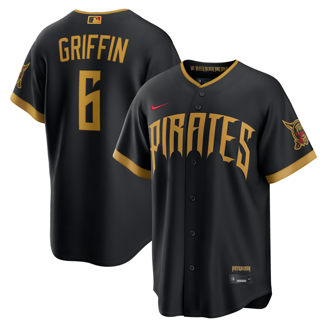 Pittsburgh Pirates Konnor Griffin Nike 2026 City Connect Stadium Jersey - Black Team Jersey Sports Fan Apparel