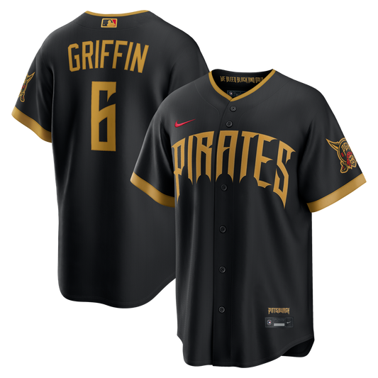 Pittsburgh Pirates Konnor Griffin Nike 2026 City Connect Stadium Jersey - Black Team Jersey Sports Fan Apparel