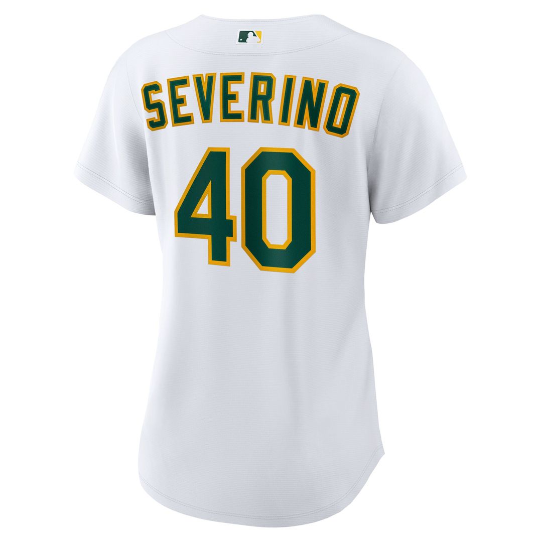 Athletics Luis Severino Nike Women's Home Replica Jersey - White Team Jersey Sports Fan Apparel